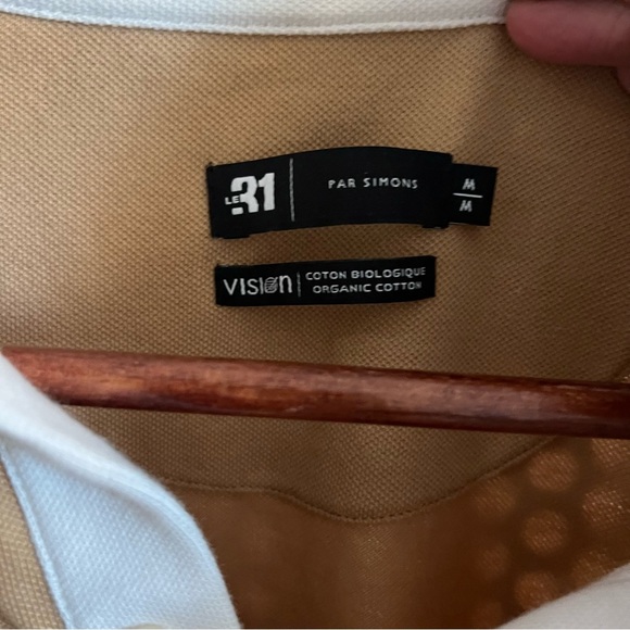 Le 31 Men’s Knit Polo Shirt from Simons Size Medium in Sand - Picture 3 of 6